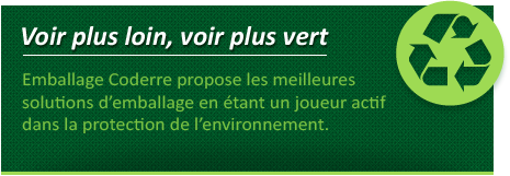 Emballage Coderre Packaging - impression-plus-loin - developpement durable